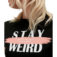Load image into Gallery viewer, BAD BEAR Stay Weird Tee  - close up
