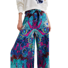 Load image into Gallery viewer, DESIGUAL Fantasy Palazzo Trousers - close up
