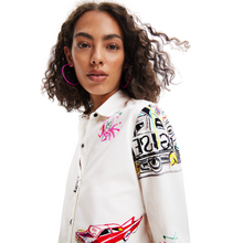 Load image into Gallery viewer, DESIGUAL Illustrated Shirt- close up
