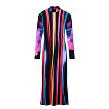 Load image into Gallery viewer, DESIGUAL Neon Striped Dress - product image
