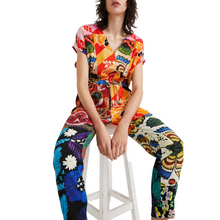 Load image into Gallery viewer, Model wearing DESIGUAL Lacroix Wrap Jumpsuit
