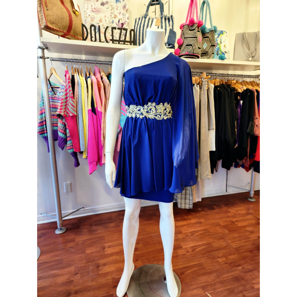 PRE-LOVED Alchera One-shoulder Blue Dress