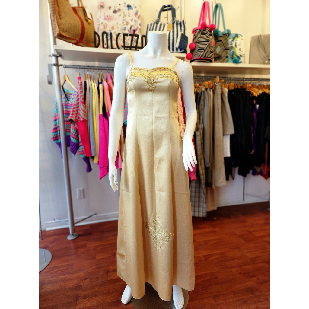 PRE-LOVED Gold Ethnic Gown