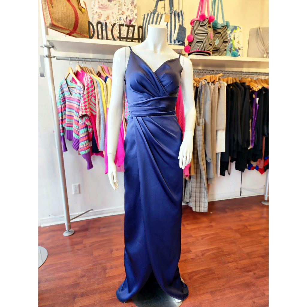 PRE-LOVED Navy Maxi Gown