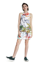 Load image into Gallery viewer, DESIGUAL Tropical Mini Dress with sneakers
