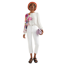 Load image into Gallery viewer, Model wearing DESIGUAL White Floral Bodysuit

